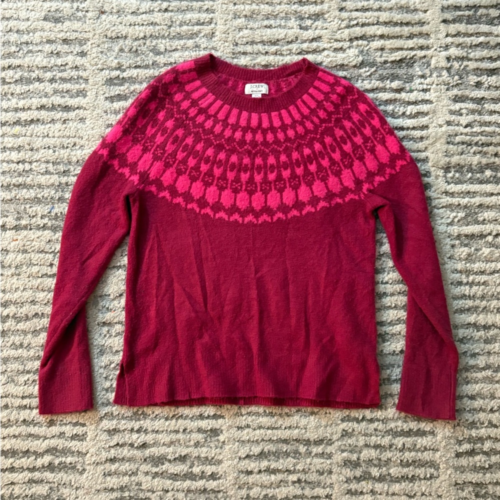 J. Crew pink extra soft knit sweater size XS - Picture 3 of 7